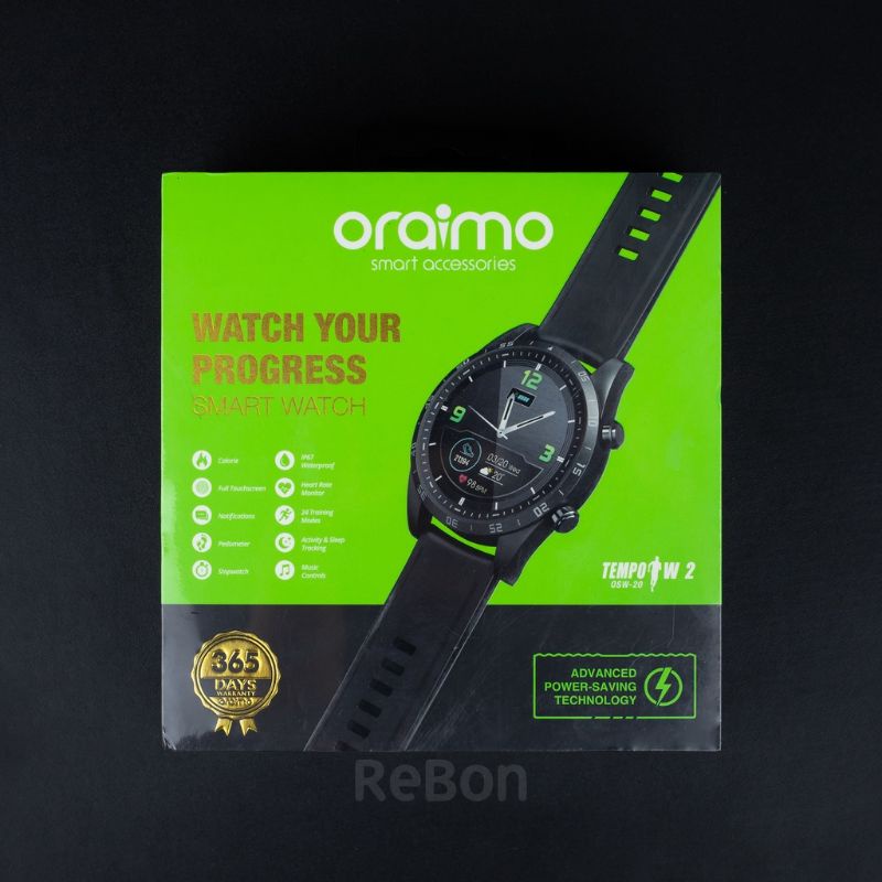 Oraimo Smart Watch Jam Tangan Pintar IPS Full Touch Screen Ultra Slim Tipe OSW-20 (VROFFSTORE)