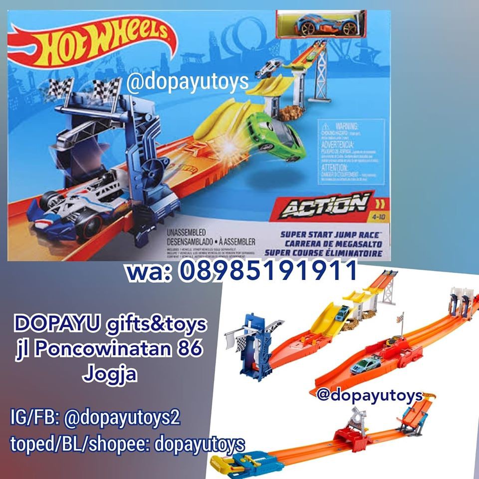 hot wheels super start jump race track set