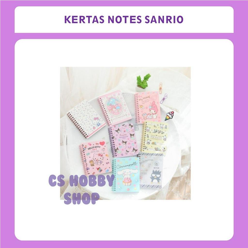 

Buku Notes A6 Sanrio Cinnamoroll My Melody Kuromi