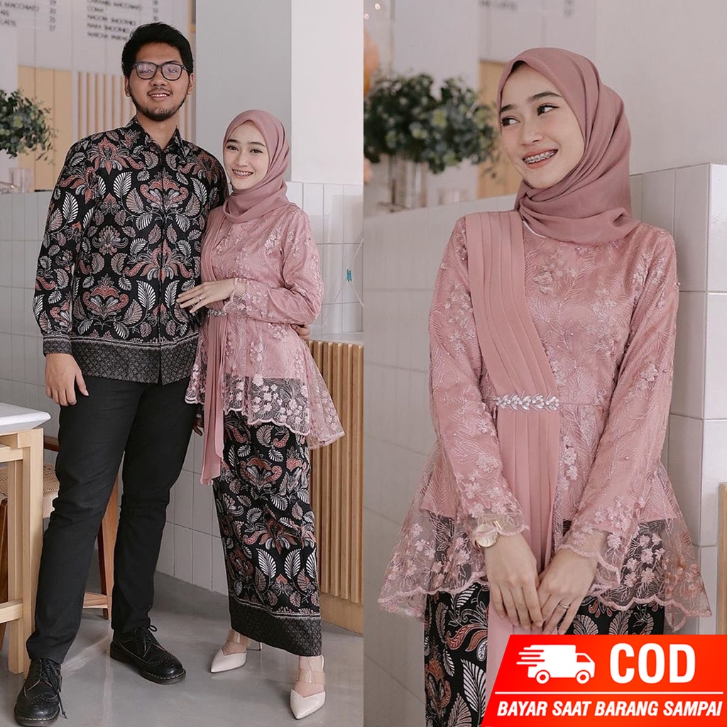 (REALPICT)ATASAN BLOUSE AMALIA SELENDANG MODERN ~ KEBAYA AURORA SELENDANG TILLE ~SETELAN KEBAYA MODERN Kebaya modern wisuda tunangan lamaran couple murah remaja seragam seragaman sarimbit allsize kebaya brokat kebaya pesta