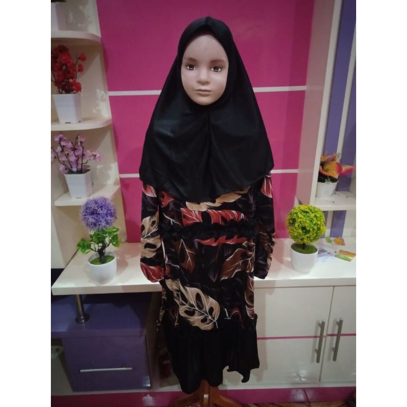 gamis anak + krudung higet terlaris