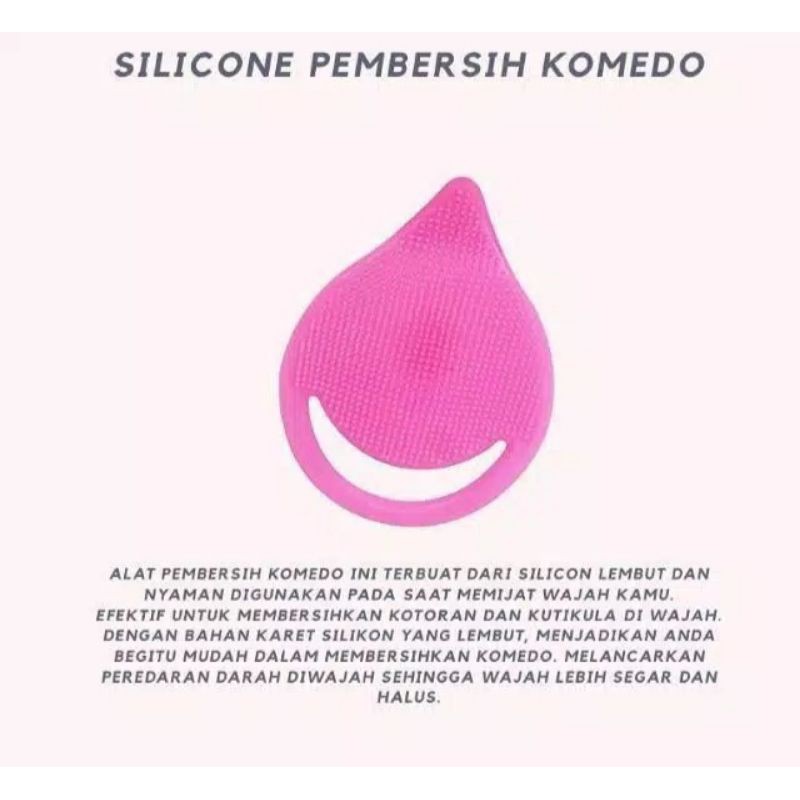 Sikat Muka Pembersih wajah Silikon - Sikat Pembersih Komedo Silikon Face Cleanser