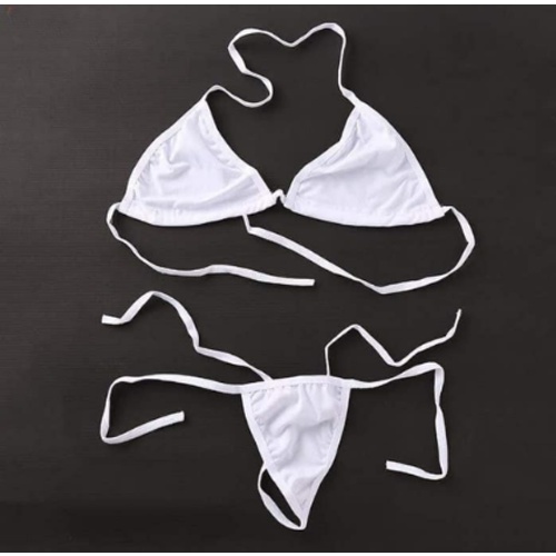 Lingerie Wanita Sexy Bikini Babydoll Bra Thong Set Tali Sexy Bikini Mini Tipis 3B026