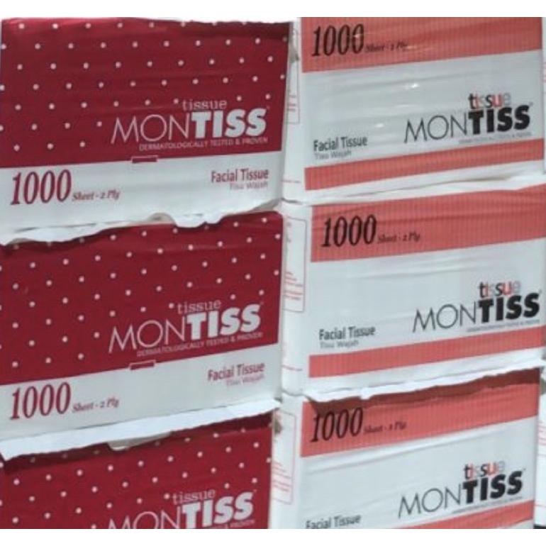 Tisu Tissue Montiss 1000 Gram 2Ply