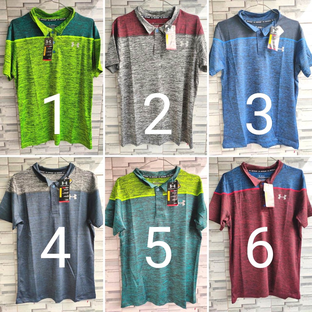 HQ 18212# POLO KAOS OLAHRAGA NYLON IMPORT / KAOS OLAHRAGA PRIA / KAOS DRY-FIT CEPAT KERING BERNAPAS