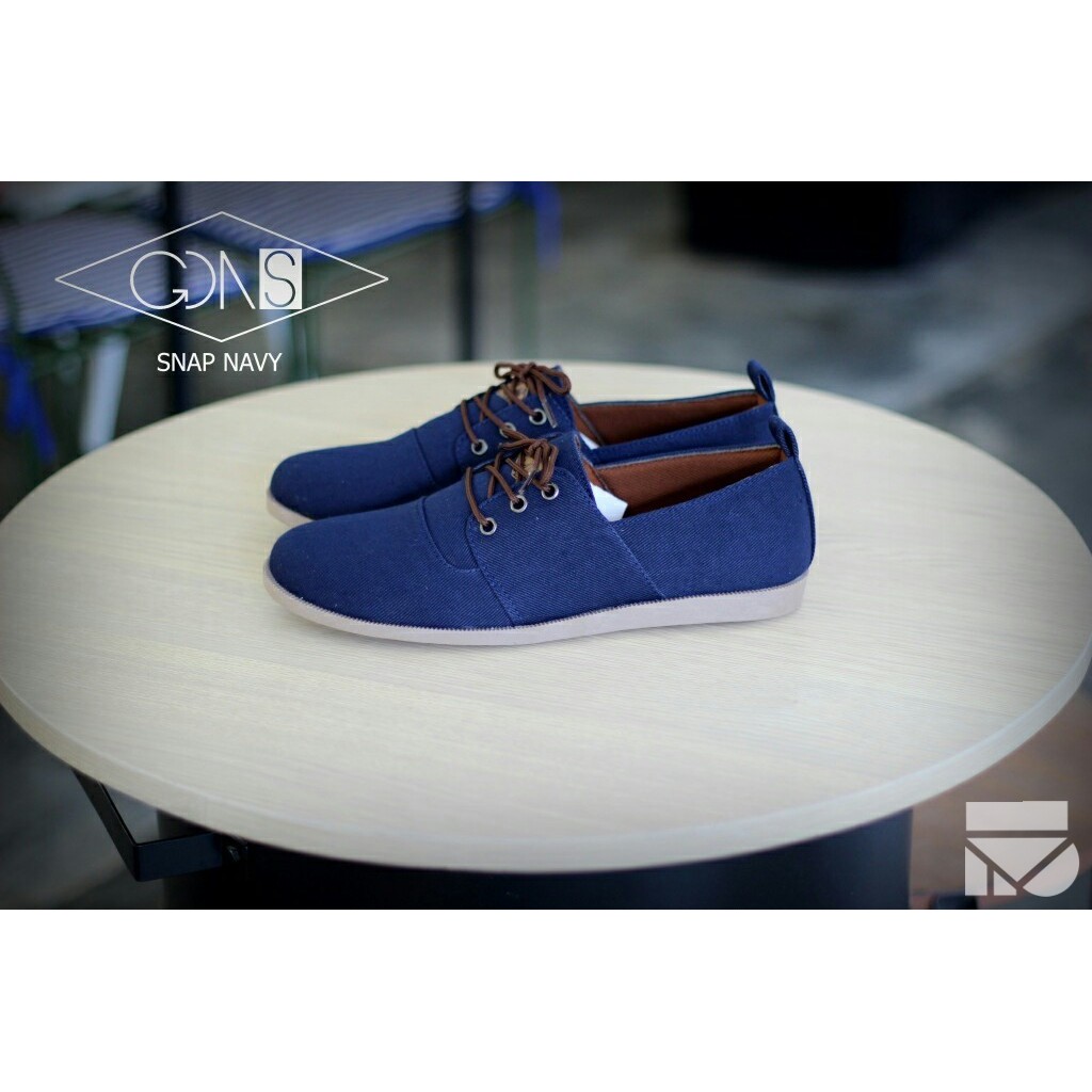 SNAP NAVY  |FORIND x GDNS| Sepatu Kets Sporty Santai Kasual Laki/Pria/Cowok - Sneakers - Footwear