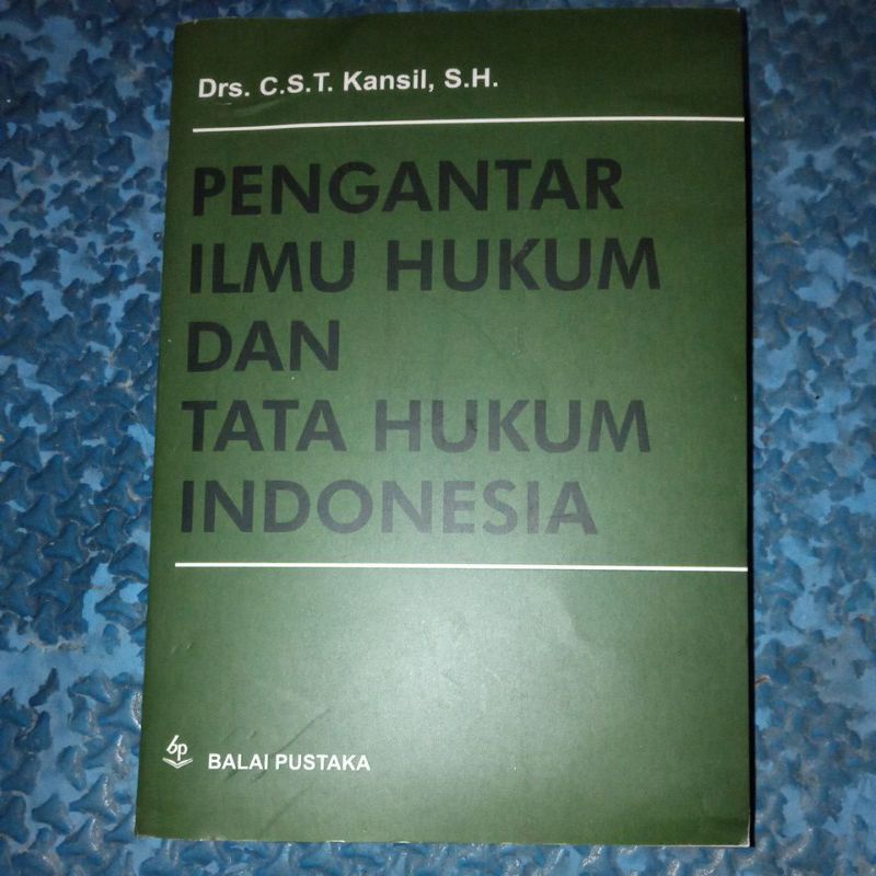 

Buku Pengantar Ilmu Hukum Dr.C.S.T. Kansil, S.H