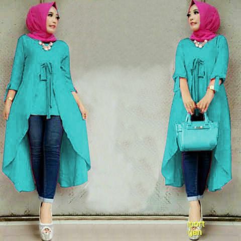 [Tunik Olga Tosca SW] tunik wanita wolly crepe tosca