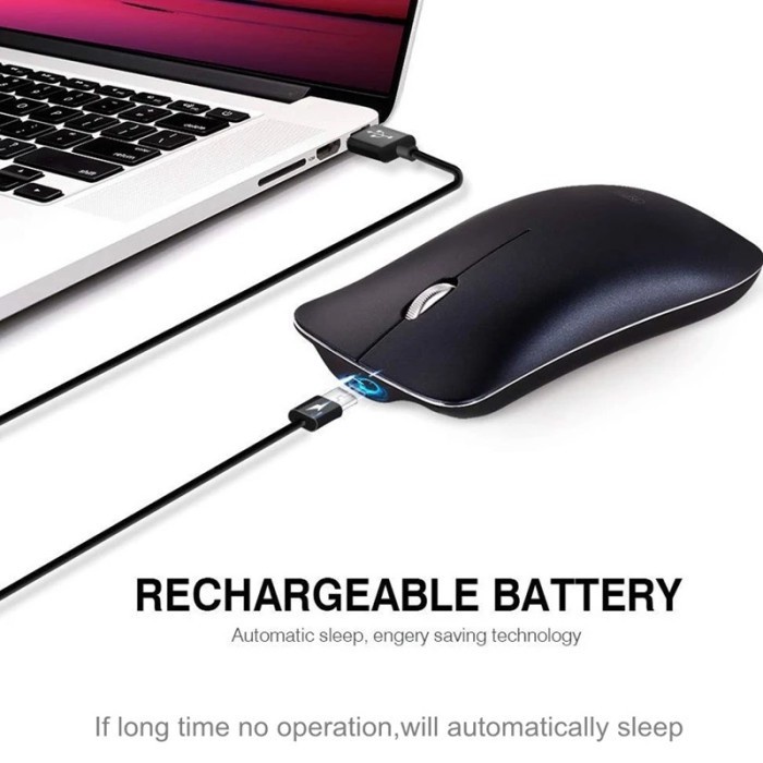 Mouse Wireless Rechargeable &amp; Silent Click USB POWER SAVING