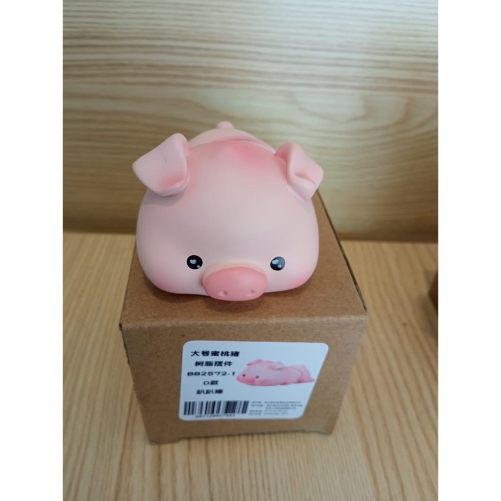 Pajangan Mobil Bobble Head Lazy Pig Babi Pajangan Meja Dashboard Mobil