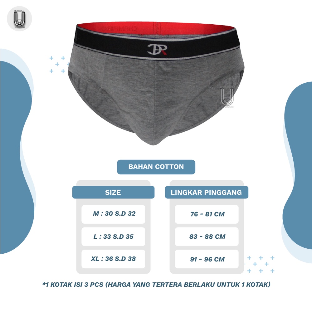 Celana Dalam Pria Sempak Laki Laki Champiro Kode C.0312-K Cd Termurah Terlaris By Universal Underwear