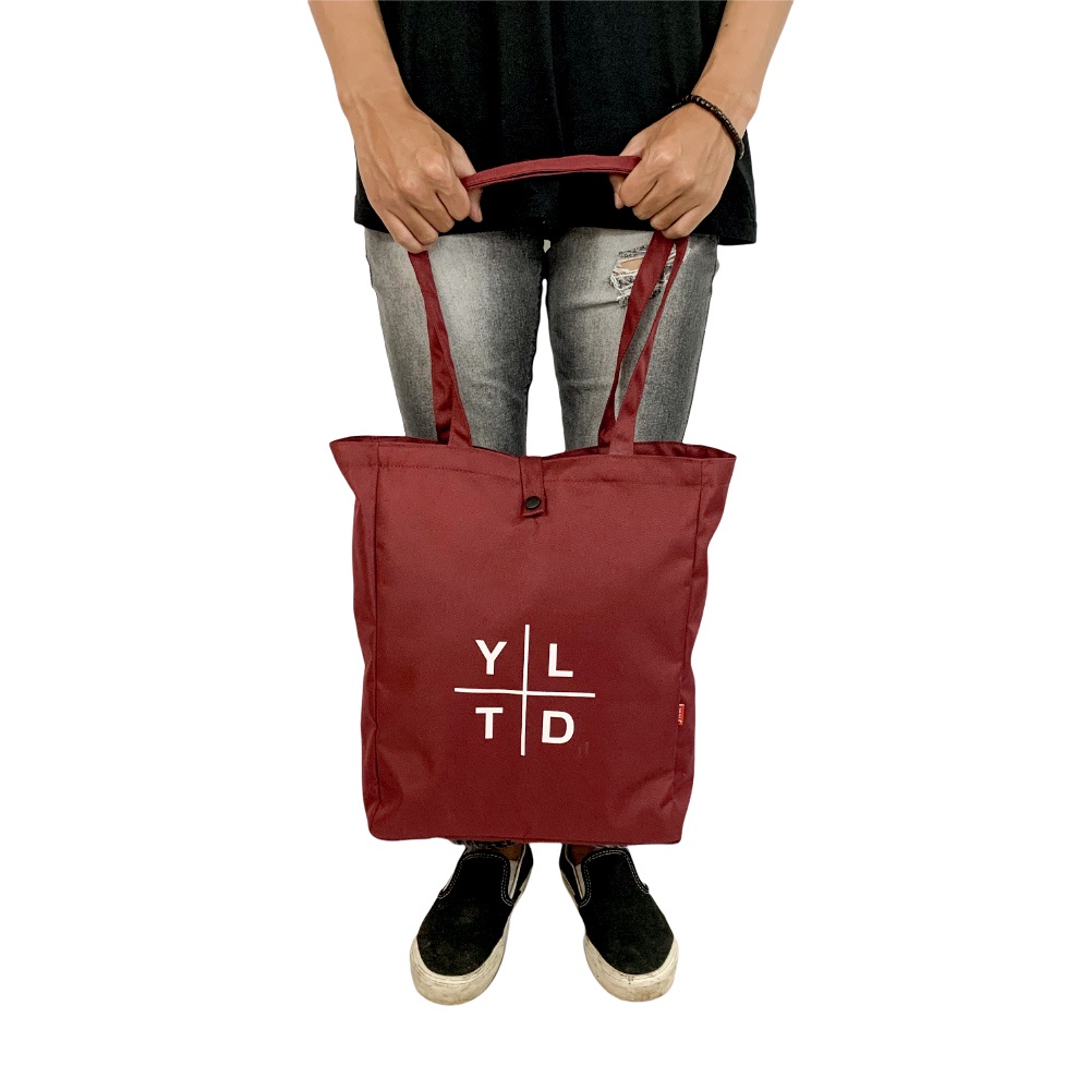 Rancis Jaya - Tote Bag Resleting Yltd Original | Totebag Laptop 15 inc | Tote Bag Floresh Unisex