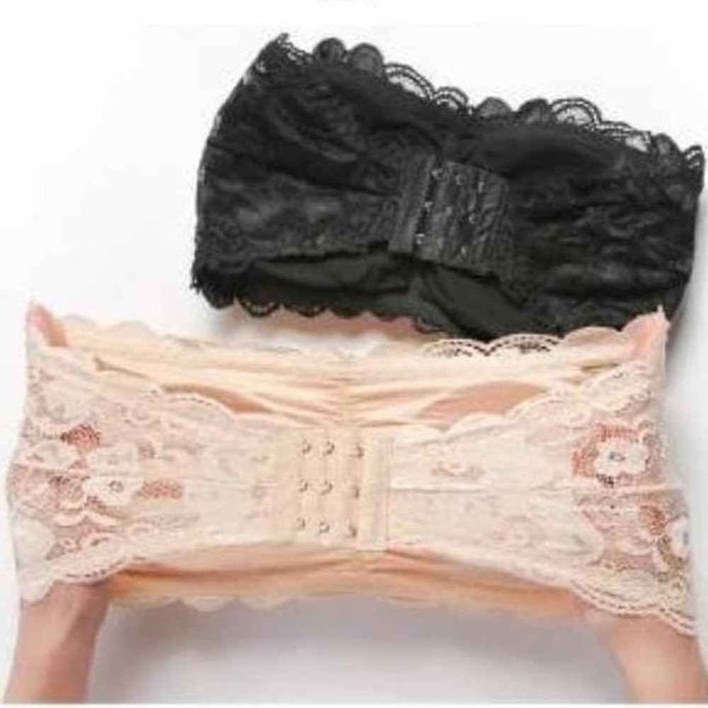 AGG-72 Bra Kemben Bandeau Sexy Tanpa Tali Bahan Lace Murah