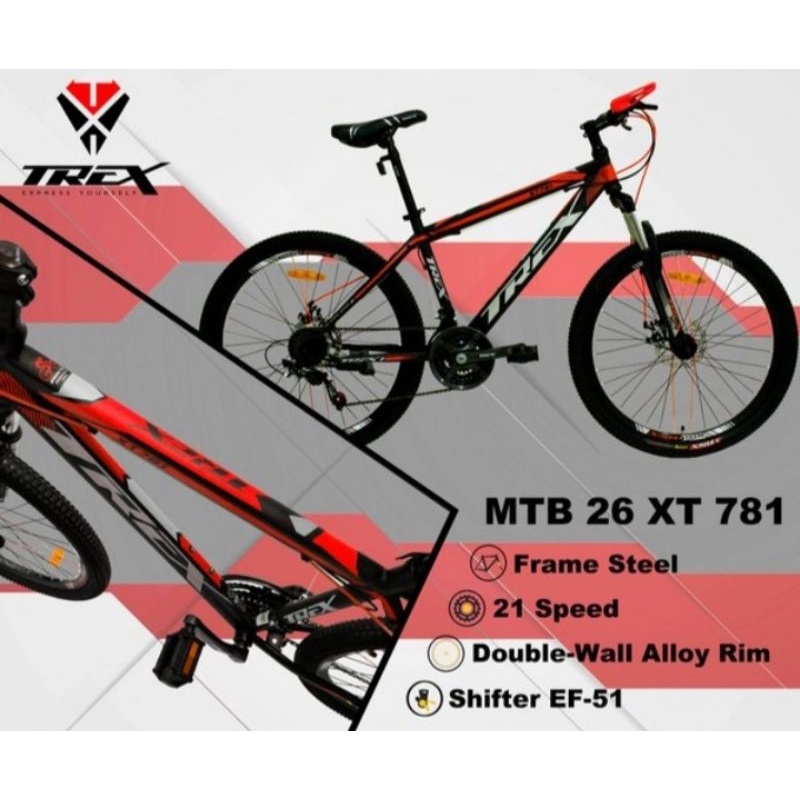 Sepeda Gunung/MTB 26 Trex XT-781