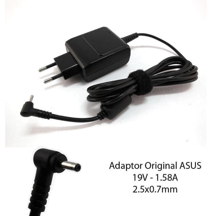 ASUS Adaptor Charger laptop 19v-1.58A DC 2.5x0.7mm Eee PC 1008 1005