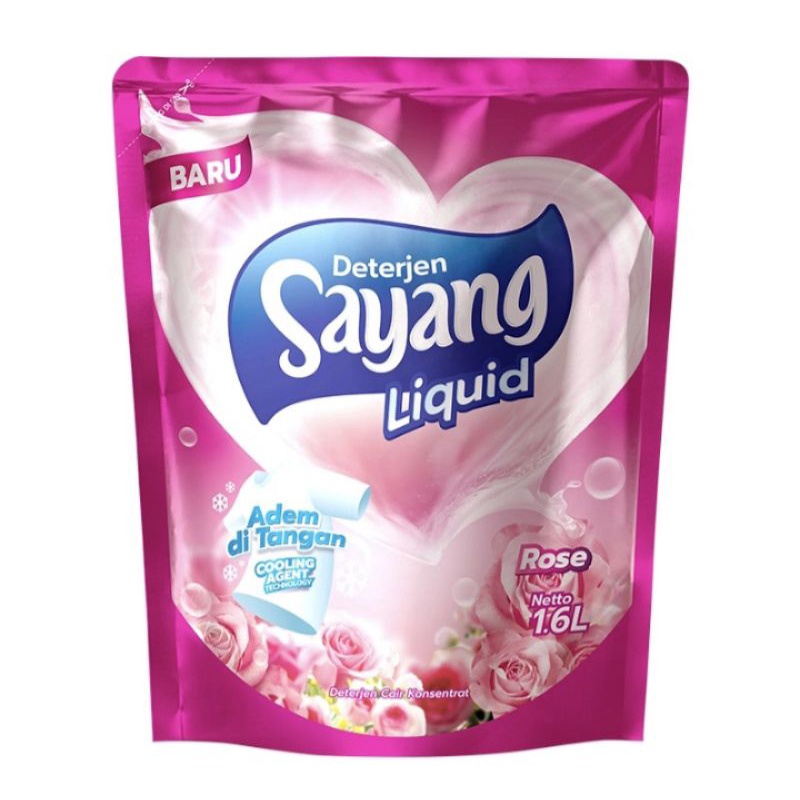 SAYANG Rose Liquid Detergent 1.6L (Detergen Sayang cair)