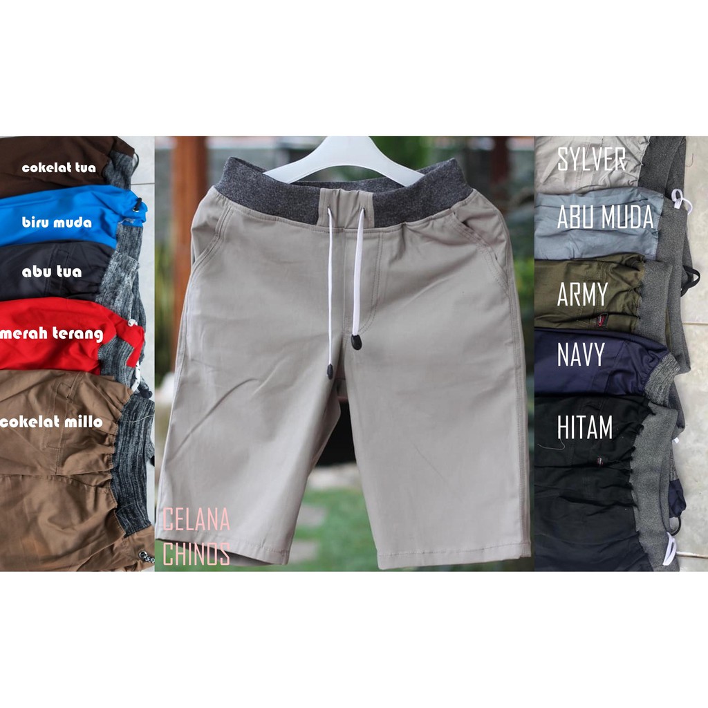 CHINOS CELANA  PENDEK PRIA CHINO PAKAIAN DISTRO MURAH  KATUN 