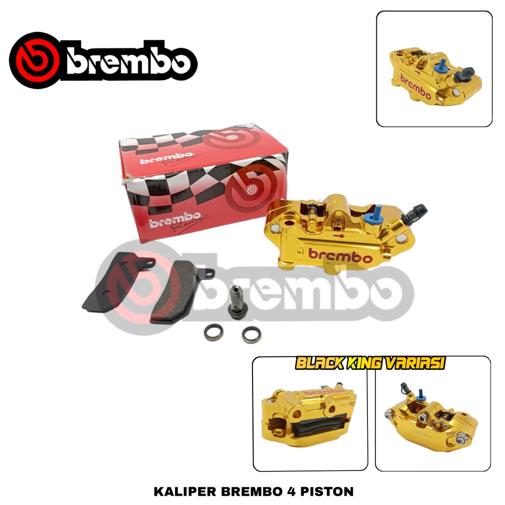 kaliper brembo monoblok 4 piston 4p big pot plus breket monoblok big pot vixion r15 rx king nouvo