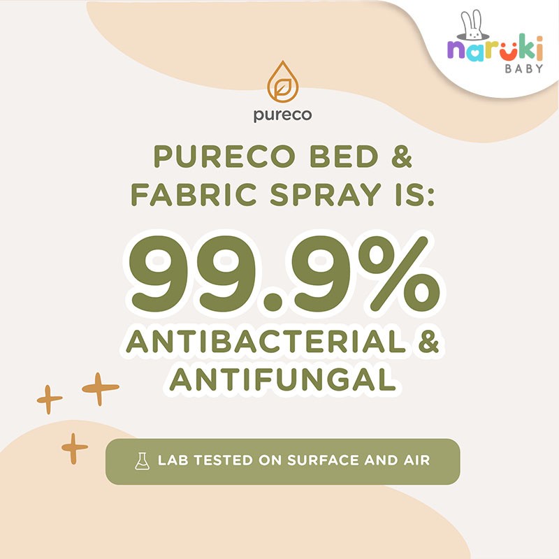 Pureco Bed &amp; Fabric Spray 60ml Antibacterial &amp; Antifungal Bed Spray