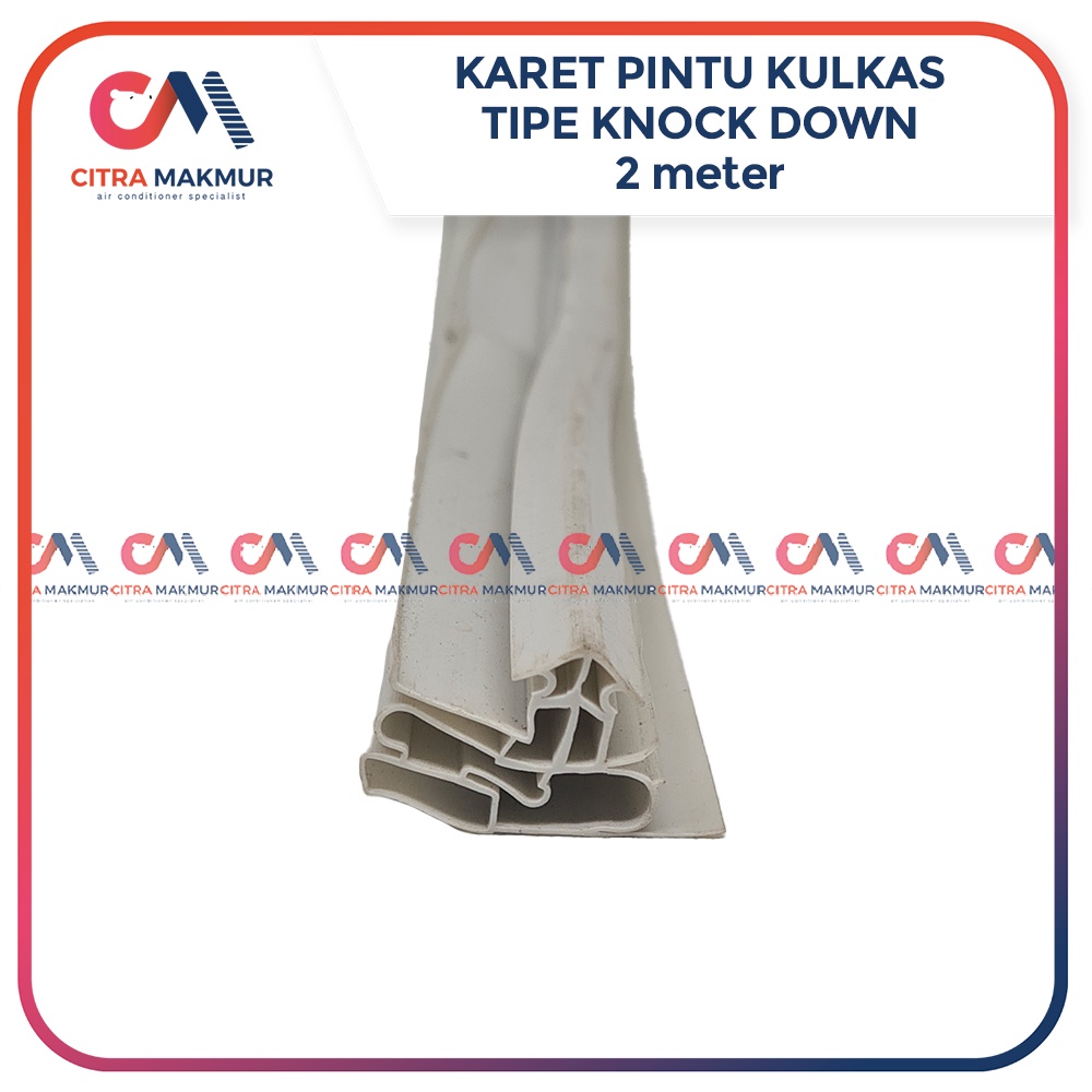 Gasket Karet Pintu Kulkas 1 pintu Knock TUsuk merk SHARP Freezer baut Samsung belum termasuk Magnet 2 per batang meter