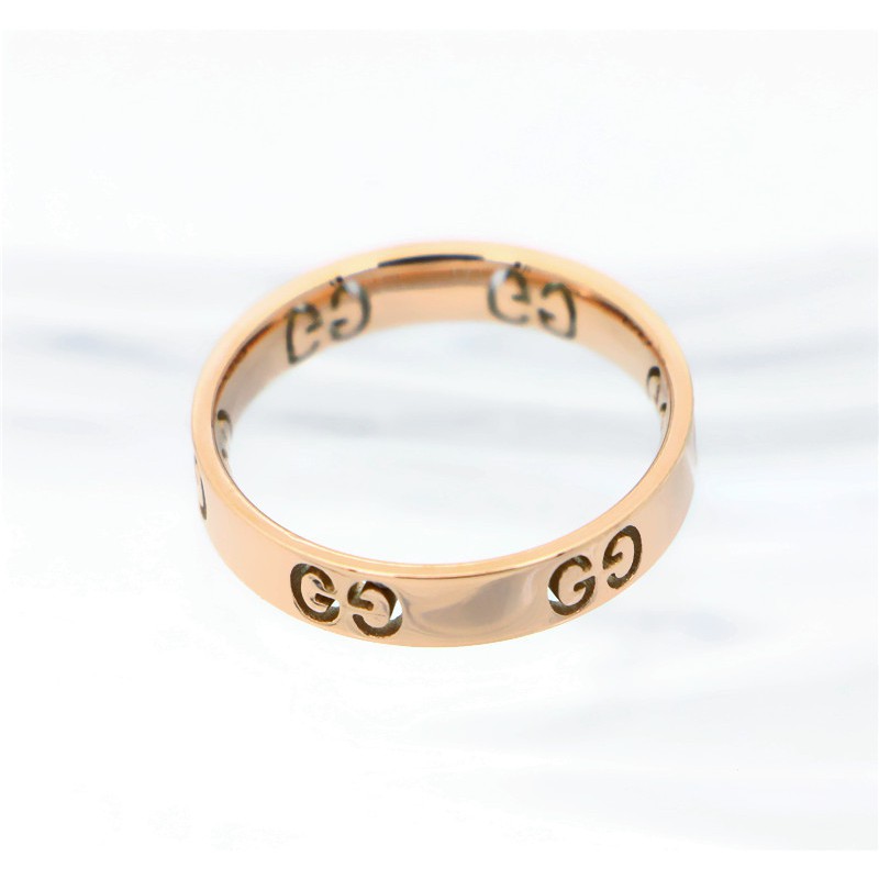 Cincin Titanium Mini Korea Wanita CK052 warna rose gold bisa untuk cincin kawin nikah fashion