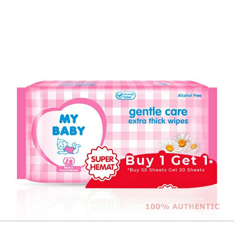 My Baby Wipes 50+50Sheets - My Baby Tisu Basah 50+50Lembar