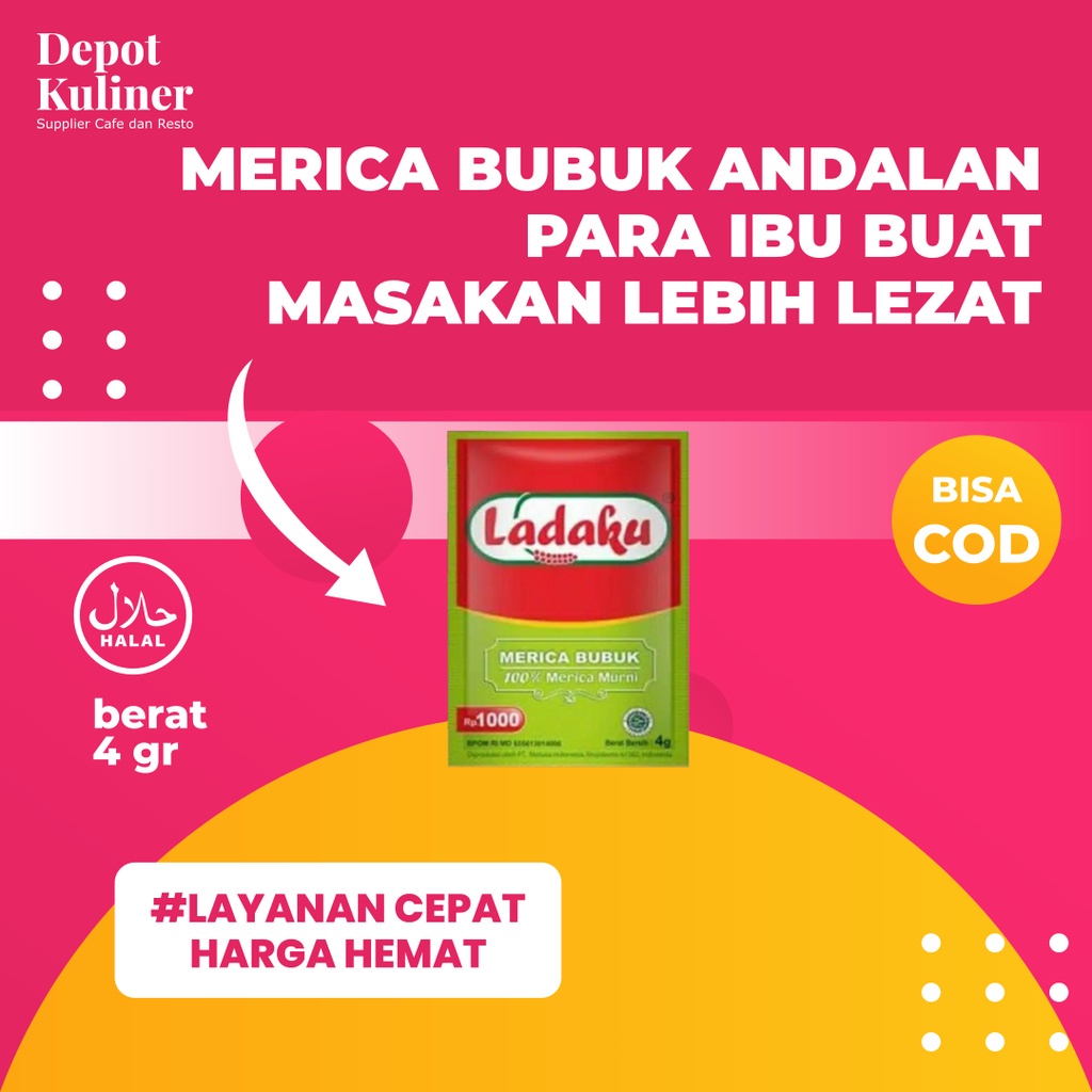 Merica Bubuk Ladaku 4GR Lada Bumbu Dapur