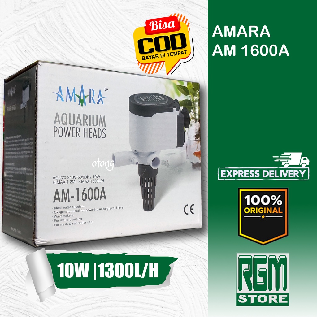 Amara AM 1600A AM 1600 AM1600 A AM1600A Mesin Pompa Power Head filter aquarium