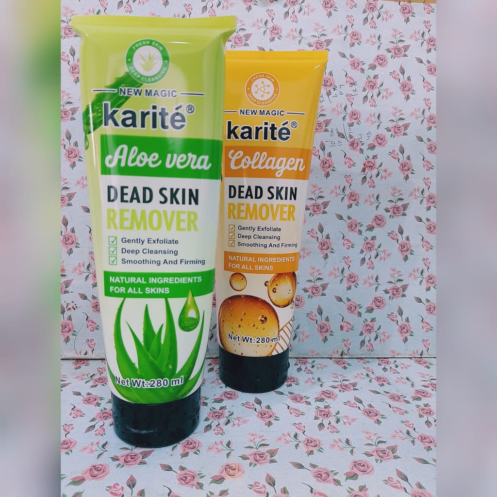 [ECER] BODY SCRUB / PEMBERSIH DAKI KARITE DEAD SKIN REMOVER COLLAGEN - ALOE VERA NO.1080-47E