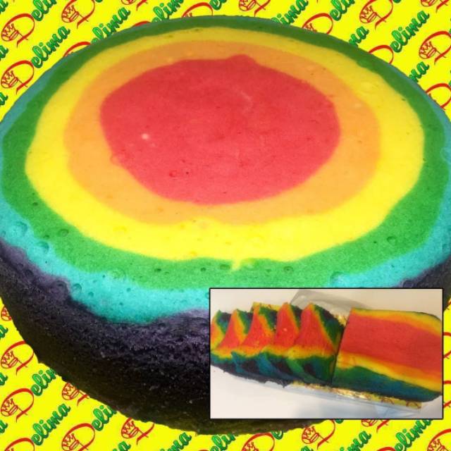 

Rainbow Cake Kukus