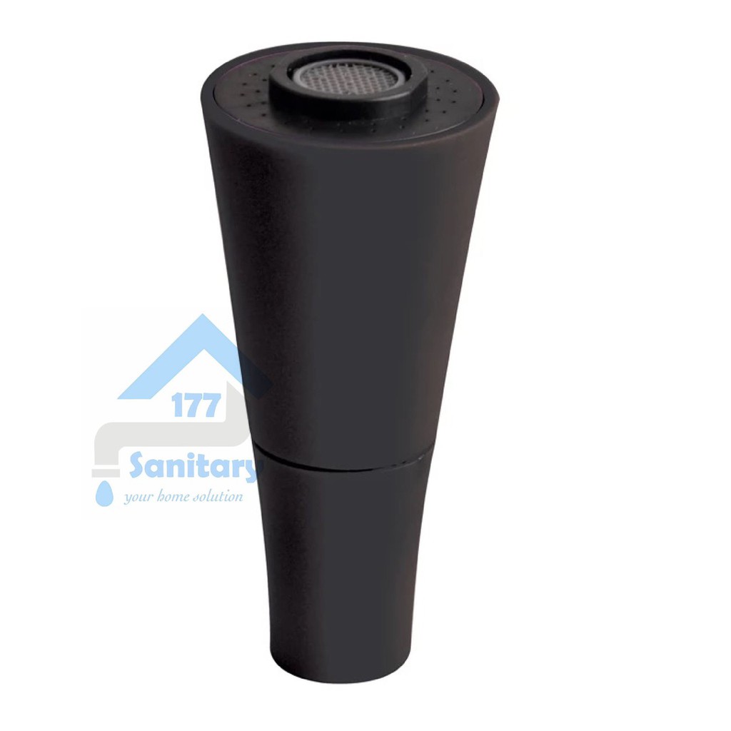 Saringan sink 2in1 Terompet HITAM- sambungan Kepala Kran bak cuci piring Hemat air BLACK filter dapur spare part head sink