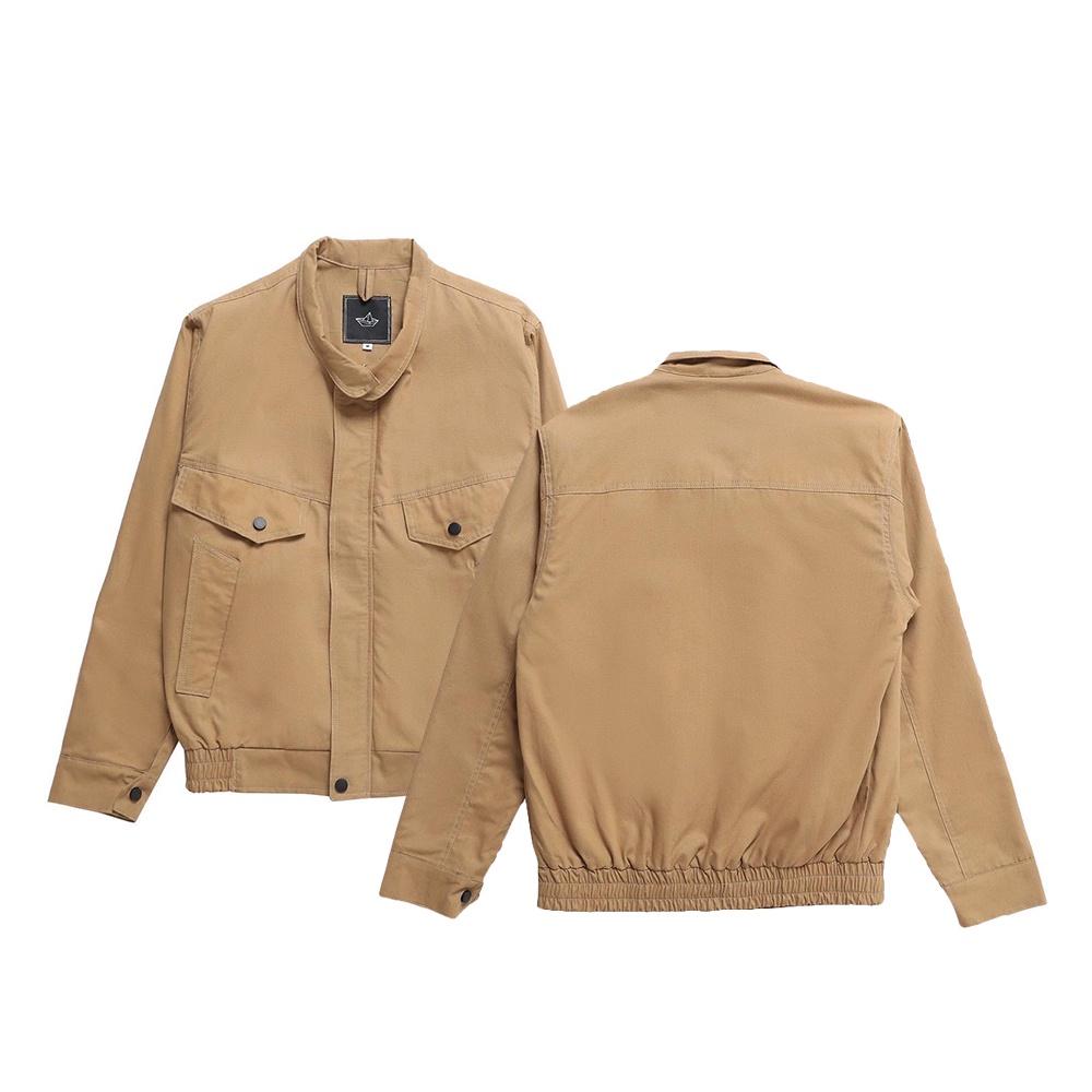 ETERNALWORKS SAINT KHAKI FLIGHT JACKET ETERNALWORKS - JAKET BOMBER - JAKET CANVAS