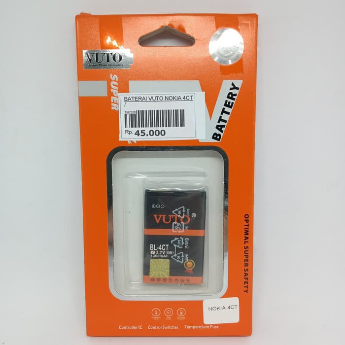 Double Power Battery Batre Baterai Vuto Nokia 4CT BL-4CT BL4CT