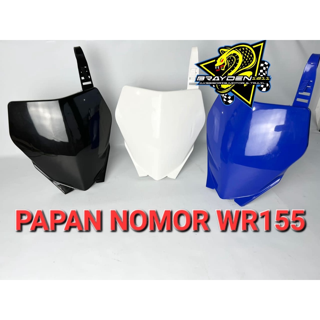 PAPAN NOMOR WR155 / PAPAN START WR155 / PLAT NOMOR YAMAHA WR155