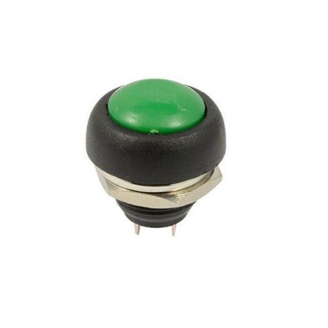 PBS-33B GREEN 12mm Waterproof Momentary ON / OFF Push Button Switch