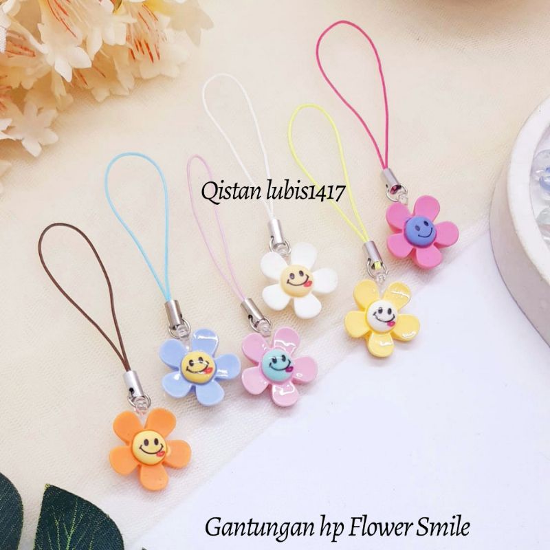 Gantungan Hp Flower Smile