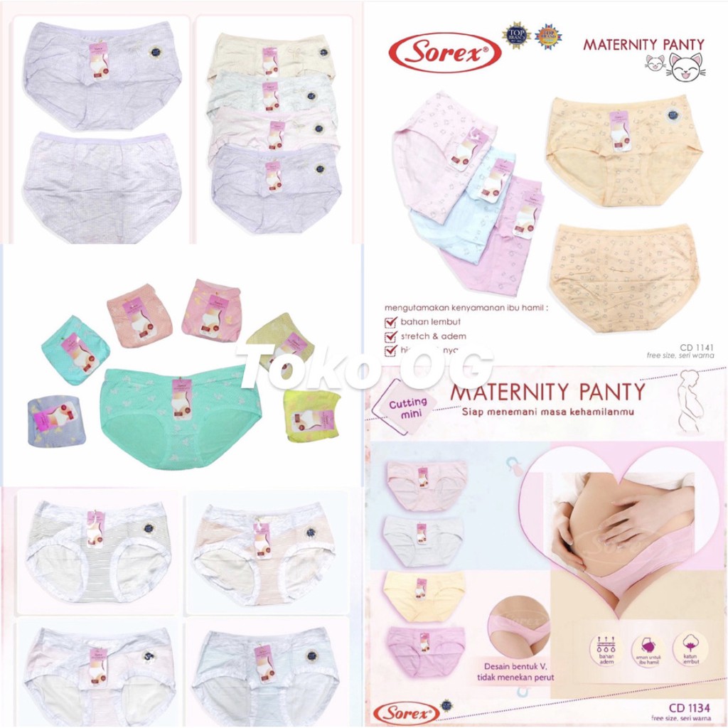 CELANA DALAM WANITA SOREX, CD IBU HAMIL 1141/1143/ 1140/ 1139/ 1134/ 1133 MATERNITY PANTS; CD HAMIL MINI