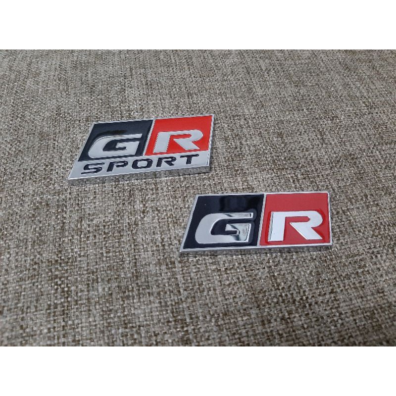 EMBLEM TEMPELAN STIKER LOGO GR SPORT TOYOTA GAZOO RACING EXTERIOR AKSESORIS LUAR MOBIL