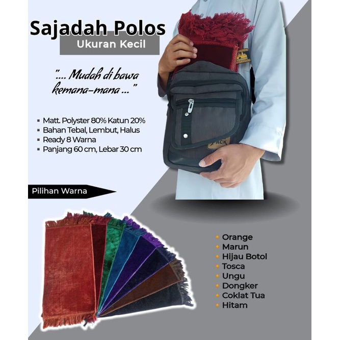 SAJADAH POLOS UKURAN KECIL | SAJADAH POLOS BESAR TURKIYE | SAJADAH TRAVEL | SAJADAH TEBAL | SAJADAH 