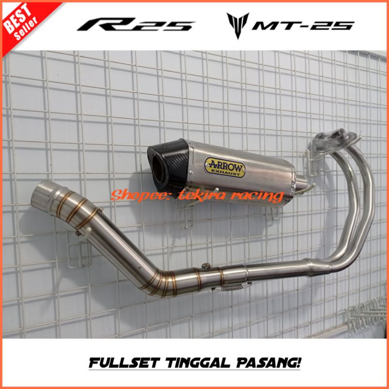 Knalpot YZF R25 MT25 Arrow Racing Part Stainless