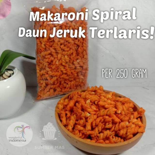 

MAKARONI SPIRAL PEDES 250GR / MAKARONI ULIR / MACARONI SPIRAL