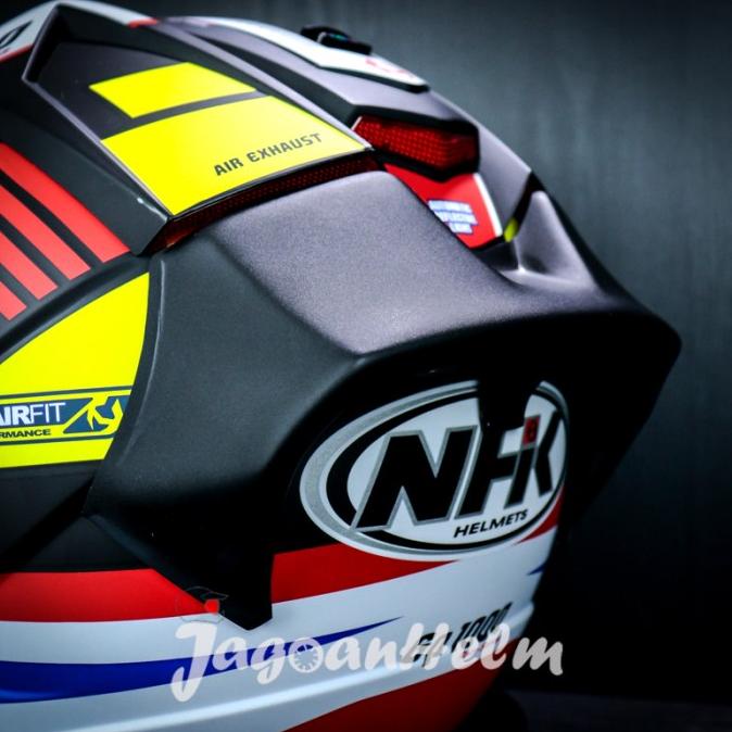 Spesial Harga Spoiler 3D Helm Nhk Gp1000 | Black - Black Doff | Akrilik Gp1000