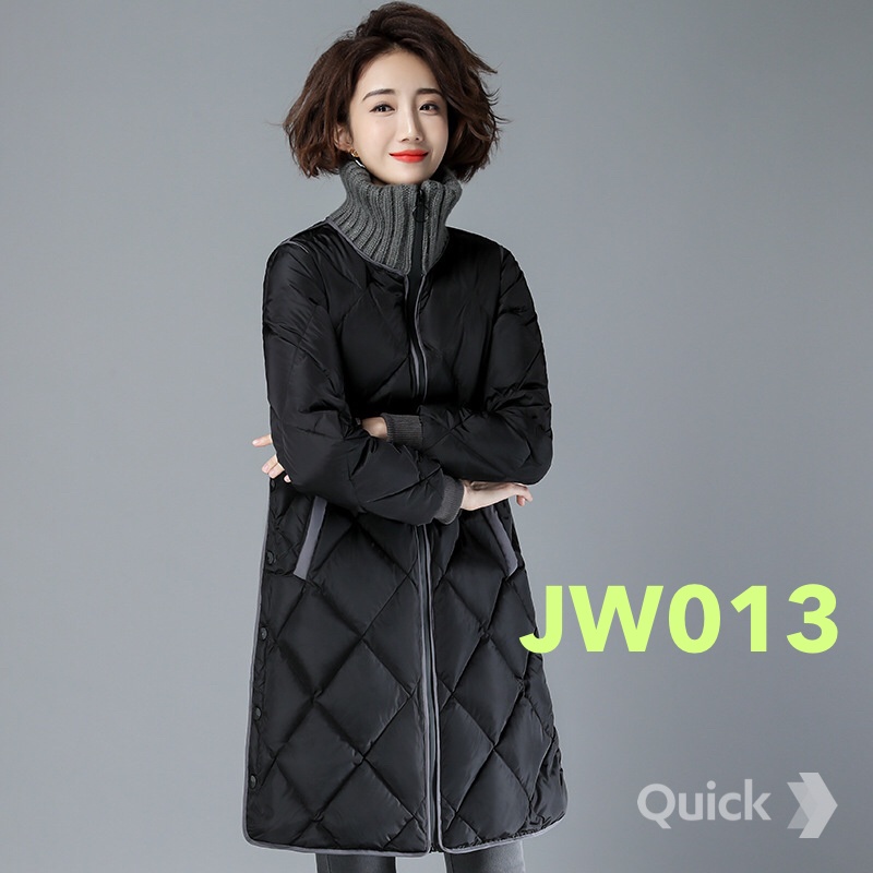 Jaket Panjang wanita turtleneck Winter Long Coat