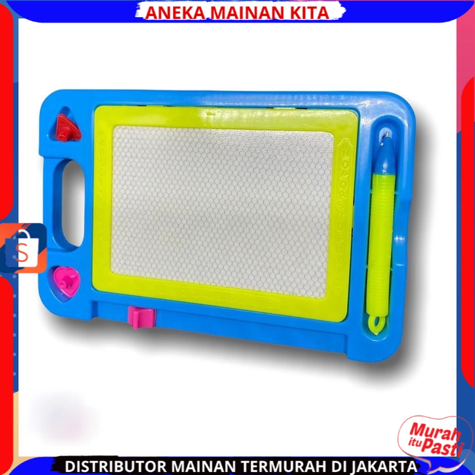 Mainan Anak Papan Tulis Anak Magnet Hapus Drawing Magic Board Untuk Belajar Menulis Edukasi
