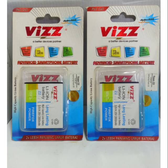 Baterai Vizz Samsung Tizen Z2 Battery Samsung Galaxy Z2 Tizen batt Vizz samsung Z2