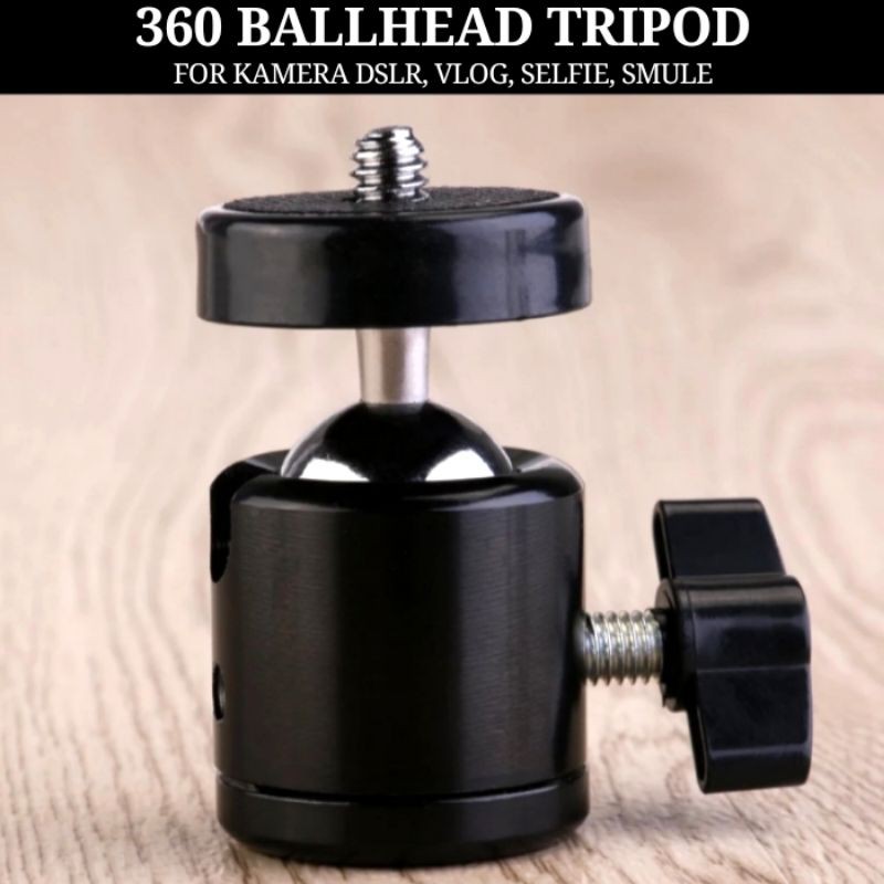 Mini Ball Head Tripod Kamera DSLR 360 derajat