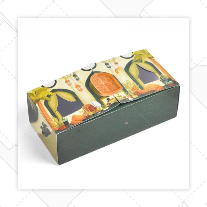 

Box Idul Fitri Rollcake Dus Kue Lebaran Kotak Hampers Kardus Toples Kotak Cookies 25 x 12 x 8 cm (10pcs)