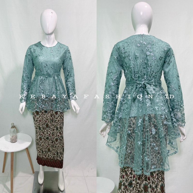 Kebaya Modern Stelan Kebaya Brukat Set Kebaya brokat Kebaya Wisuda