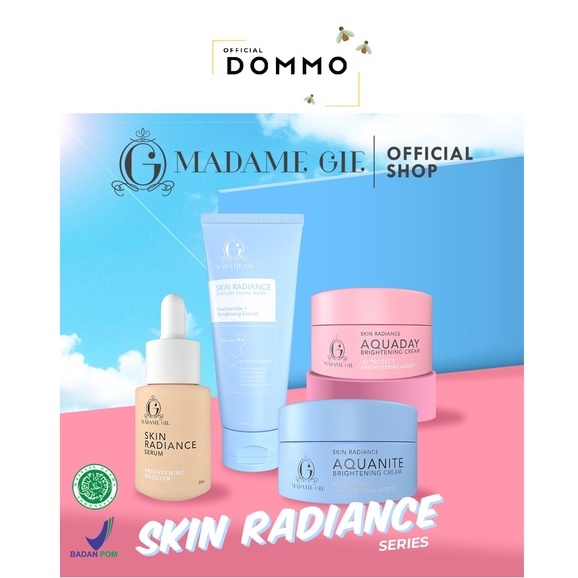 DOMMO - D8171 Madame Gie Skin Radiance Series - Skincare Wajah 5% Niacinamide Cream Pagi Malam