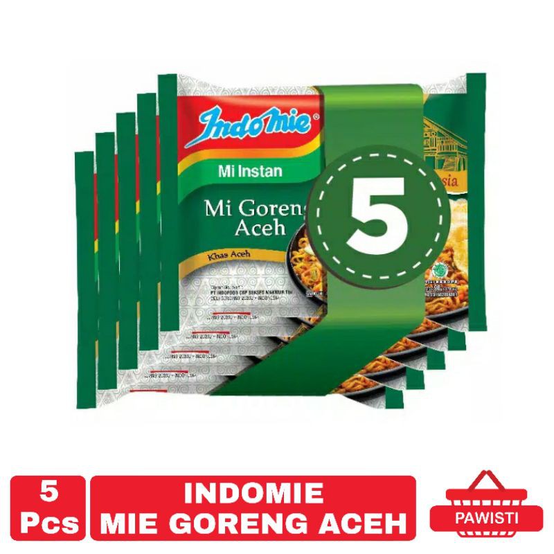 

5 PCS - MIE INSTAN INDOMIE GORENG ACEH